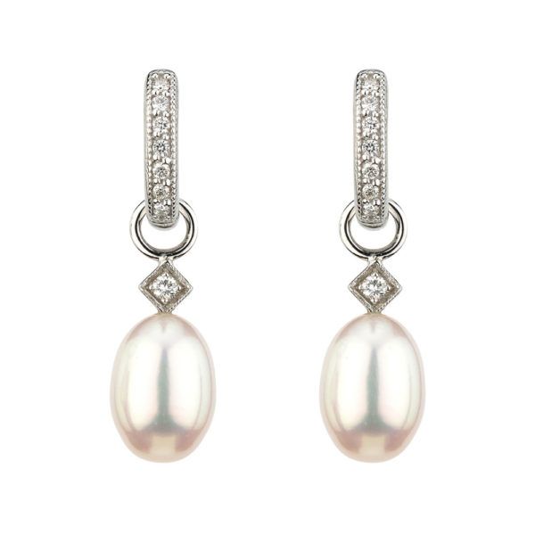 White Pearl Briolette Earring Charms Mystique Jewelers Alexandria, VA
