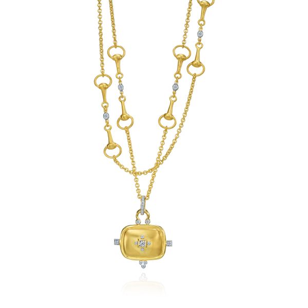 Gold Necklsce and Diamond Pendant/Enhancer Mystique Jewelers Alexandria, VA