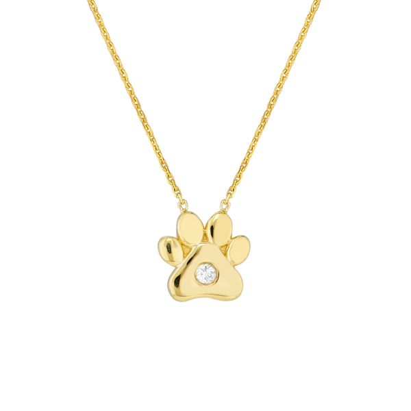 Le Vian Chocolate Diamond Paw Necklace 1/3 ct tw 14K Gold | Jared