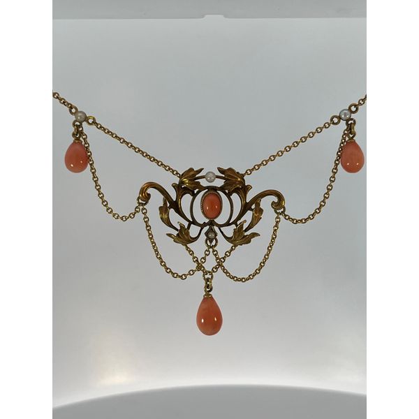 Victorian hot sale coral necklace