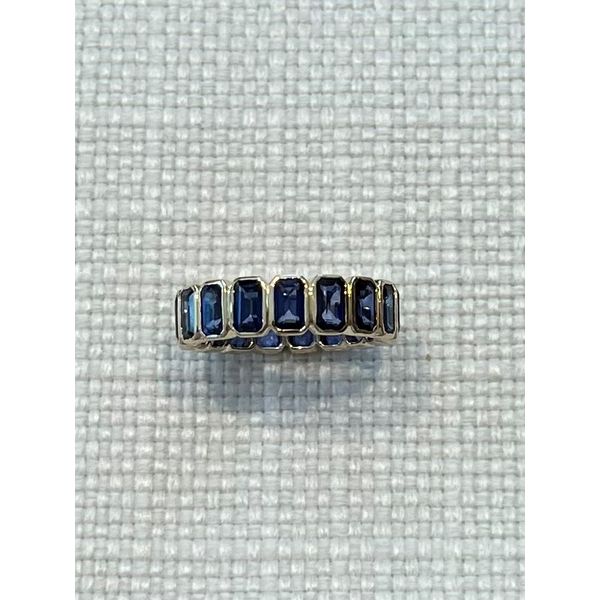 Sapphire Eternity Ring Image 3 Mystique Jewelers Alexandria, VA