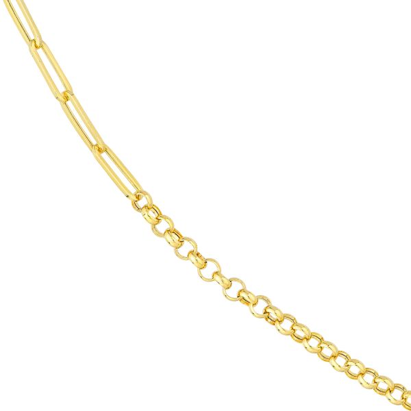 Paper Clip Chain Necklace Image 2 Mystique Jewelers Alexandria, VA