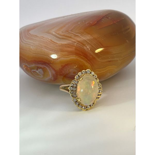 Estate Opal diamond ring Mystique Jewelers Alexandria, VA