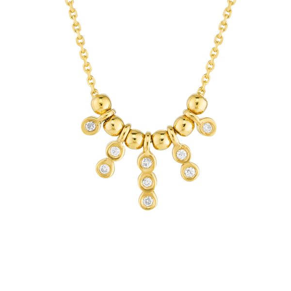 Diamond Round Drop Necklace Mystique Jewelers Alexandria, VA