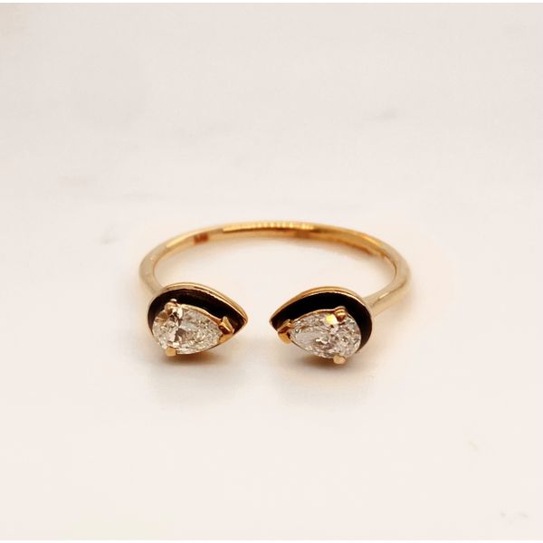 Black Enamel Diamond Ring  Mystique Jewelers Alexandria, VA