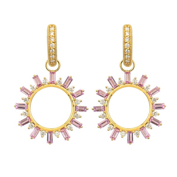 Pink Tourmaline Diamond Earring Charms Mystique Jewelers Alexandria, VA