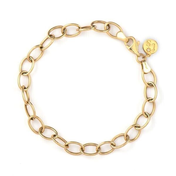 Classic Large Oval Loopy Chain Bracelet 7