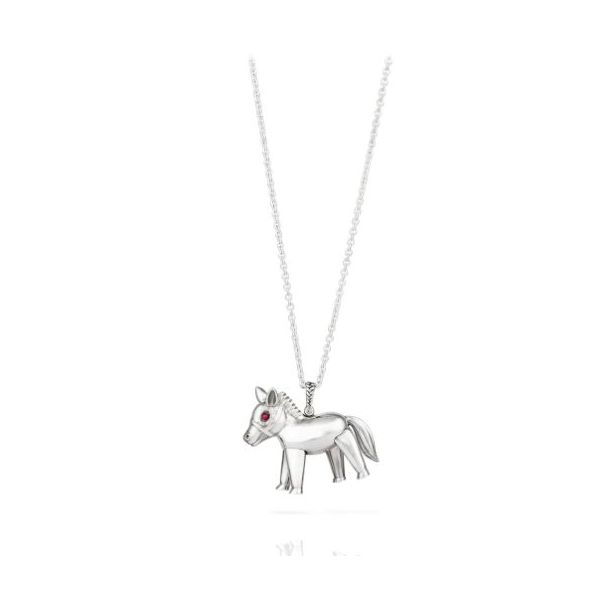 Ruby Horse Necklace Mystique Jewelers Alexandria, VA
