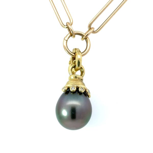 Tahitian Pearl and Diamond Enhancer Mystique Jewelers Alexandria, VA
