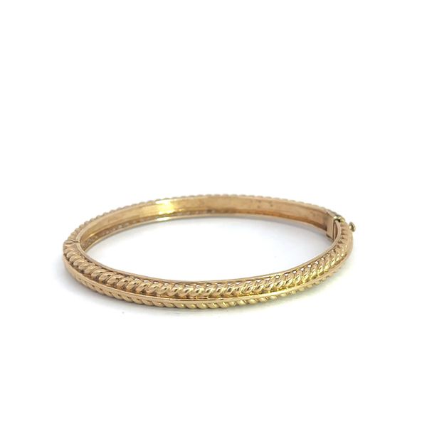 Braided Rope Gold Bangle  Mystique Jewelers Alexandria, VA