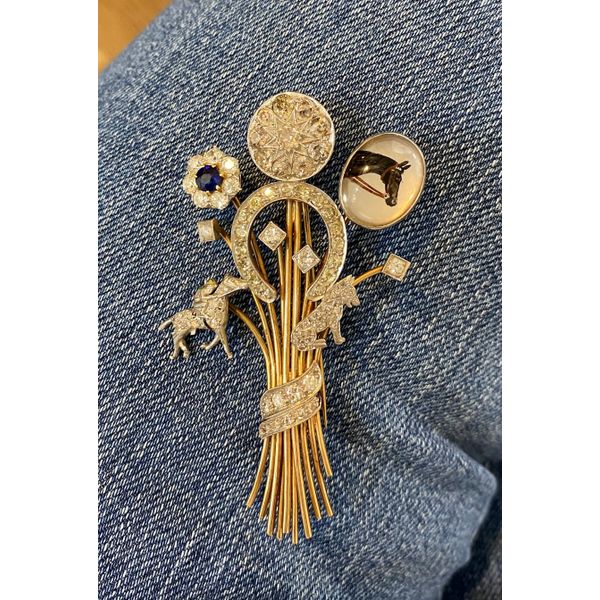 antique riding pin  Mystique Jewelers Alexandria, VA