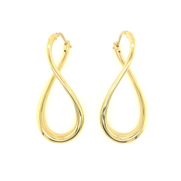 Twisted 18K gold hoops Mystique Jewelers Alexandria, VA