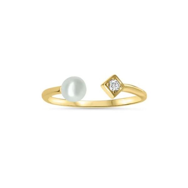 Diana Open Pearl and Diamond Ring Mystique Jewelers Alexandria, VA