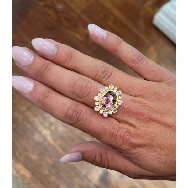 Pink Tourmaline and Pink Sapphire ring  Mystique Jewelers Alexandria, VA