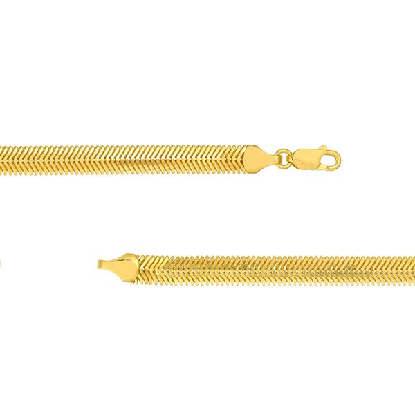 14K Gold Snake Chain Bracelet Image 3 Mystique Jewelers Alexandria, VA