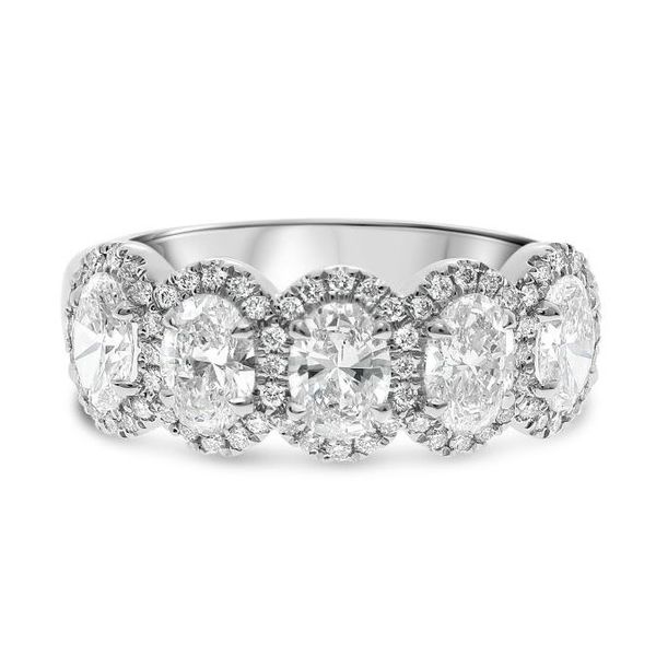 Platinum Diamond Half Eternity Ring Mystique Jewelers Alexandria, VA