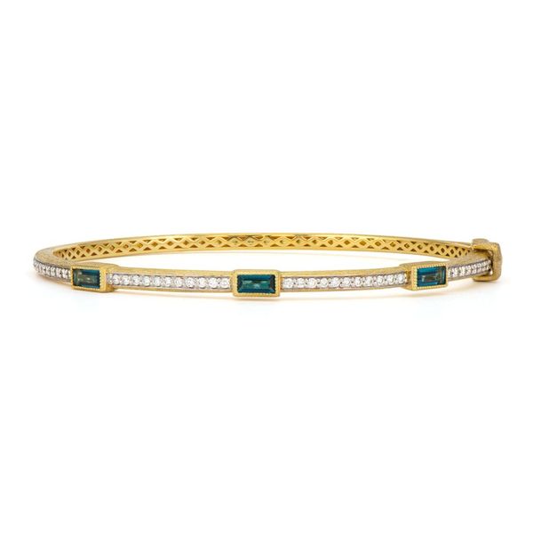 Blue Topaz  Diamond Bracelet  Jaipur Jewels