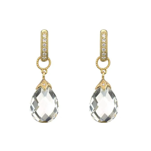 Lisse Pear Shape White Topaz Briolette Earring Charms Mystique Jewelers Alexandria, VA