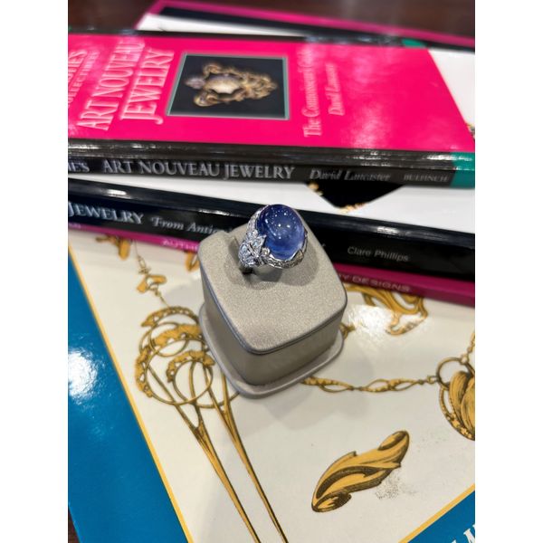 Platinum Sapphire ring Mystique Jewelers Alexandria, VA