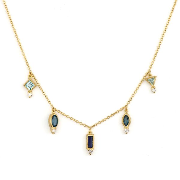 Provence Shades of Blue Gemstone Necklace Mystique Jewelers Alexandria, VA