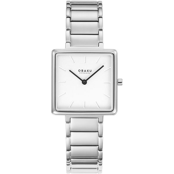 The simple and clean look of this steel watch will be an elegant addition to your wardrobe, whether you want to dress up a pa