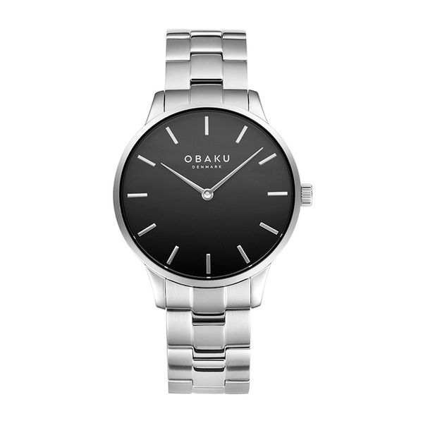 The cool and clean look of this steel watch will be a classy addition to your wardrobe, whether you are going to the office o