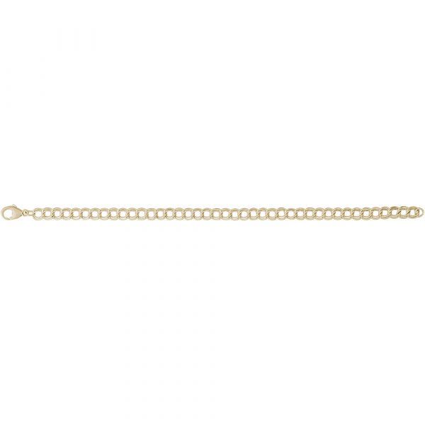 Yellow Gold Plated  Link Charm Bracelet