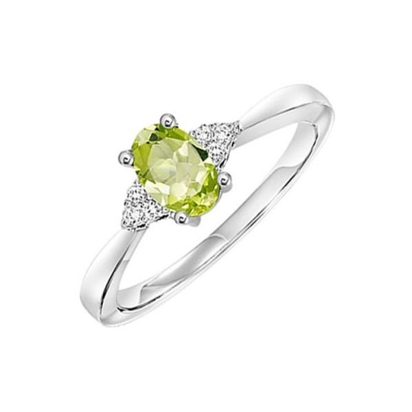 Our beautiful 10K White Gold Prong Peridot Ring  is the perfect jewelry choice for your August birthday. This ring is a great