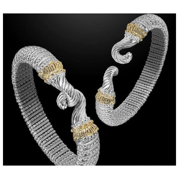 Sterling Silver and 14k Gold Bracelet with Hook  Image 2 Parris Jewelers Hattiesburg, MS