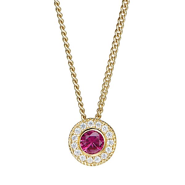 Gold Vermeil July Birthstone Necklace Parris Jewelers Hattiesburg, MS