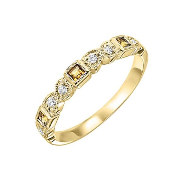 TOP SELLER!! Our beautiful 10K Yellow Gold Stackable Bezel Citrine Band is the perfect jewelry choice for you or your loved o