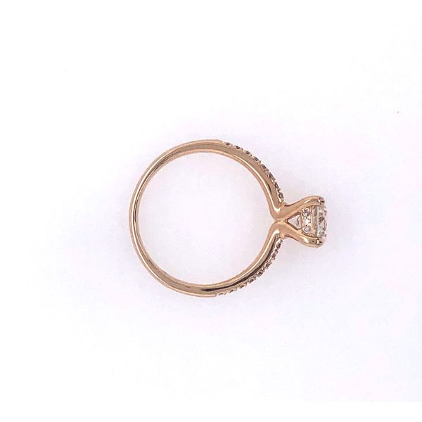 14 kt Yellow Gold Round Diamond Solitaire Engagement Ring