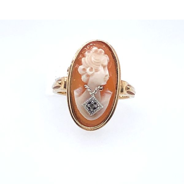 10 kt Yellow Gold Cameo Estate Ring