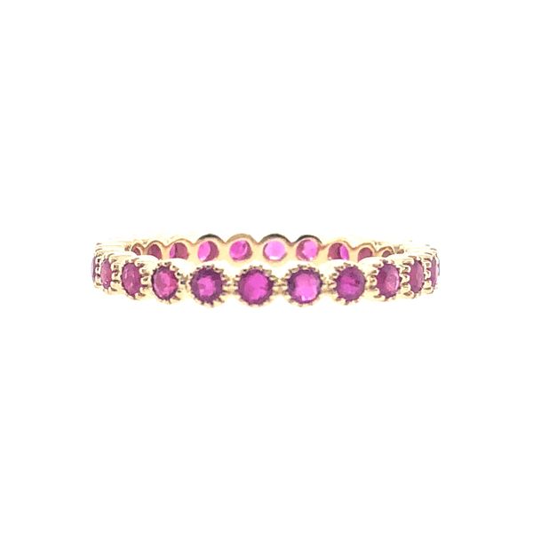 18 kt Yellow Gold Ruby Eternity Band 