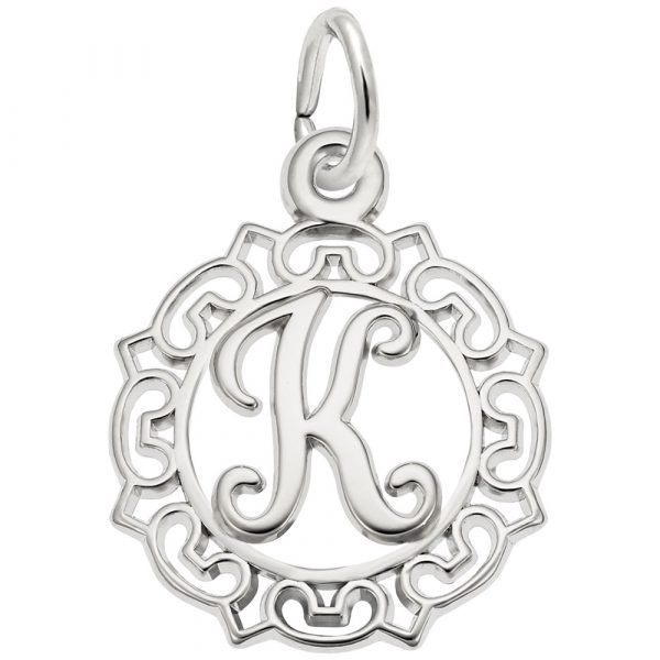 Sterling Silver Initial Charm