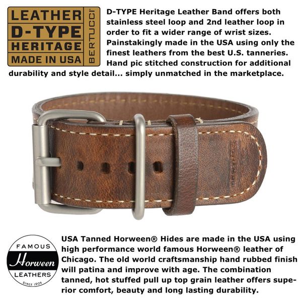 Bertucci Leather Watch Band Image 2 Parris Jewelers Hattiesburg, MS