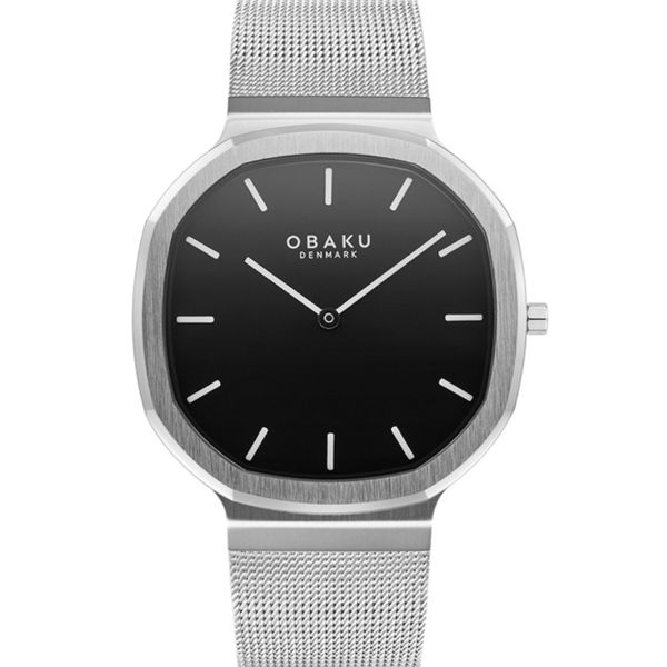 OKTANT LILLE ONYX has 32mm large dial breaks and is unafraid to go against the round watch status quo. Its unconventional 8-c