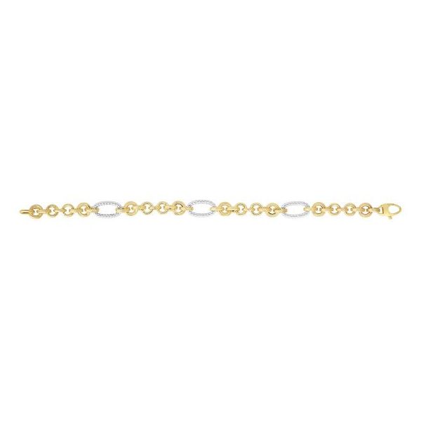 Two-tone Gold Link Bracelet