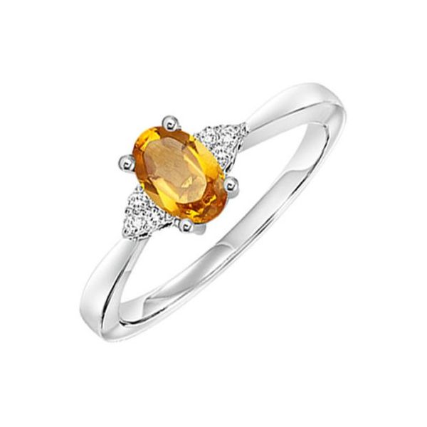 Our beautiful 10K White Gold Citrine Ring is the perfect jewelry choice for your November birthday. This ring is a great size