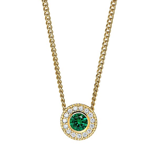 Gold Vermeil May Birthstone Necklace Parris Jewelers Hattiesburg, MS