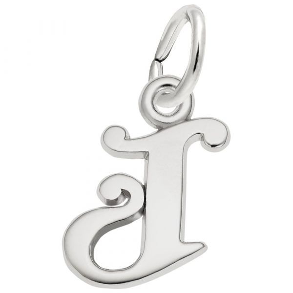 Sterling Silver J Initial Charm 