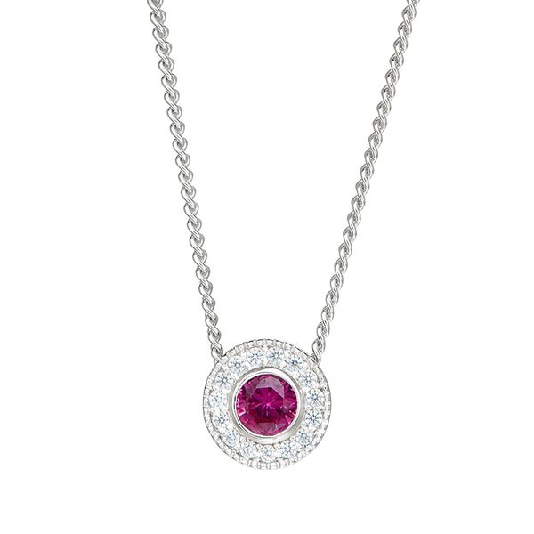 Sterling Silver July Birthstone Necklace Parris Jewelers Hattiesburg, MS