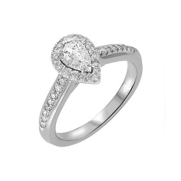 14KT White Gold & Diamond Tru Reflection Engagement Ring - This gorgeous ring features a total diamond weight of 0.50 carats.