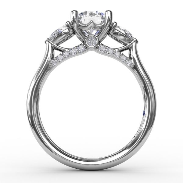 Three Stone Engagement Ring 