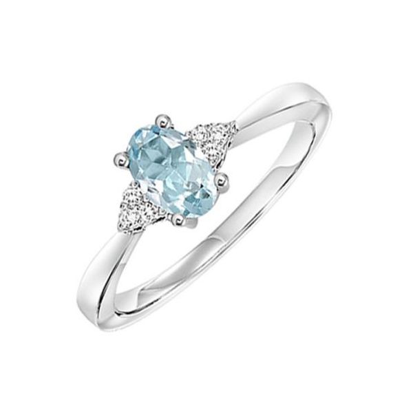 Our beautiful 10K White Gold Prong Aquamarine Ring is the perfect jewelry choice for your March birthday. This ring is a grea