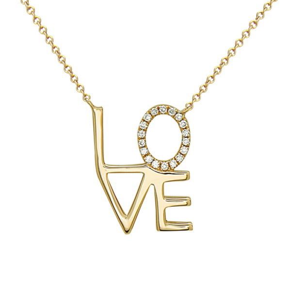 For the one you LOVE!! This pendant is a beautiful way to express your adoration for someone special in your life. This 14 kt
