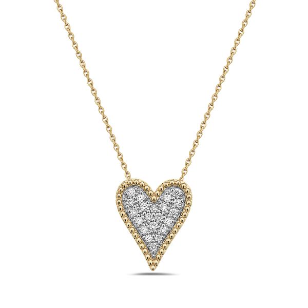 14 kt Yellow Gold Diamond Necklace 