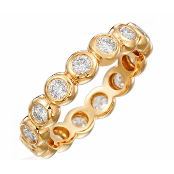 18k Bezel Set Diamond Ring Parris Jewelers Hattiesburg, MS