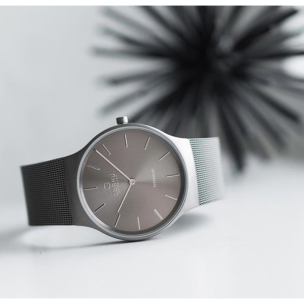 Our Rolig Titanium timepiece is a classic beautiful Danish design made by Christian Mikkelsen. The design features a titanium