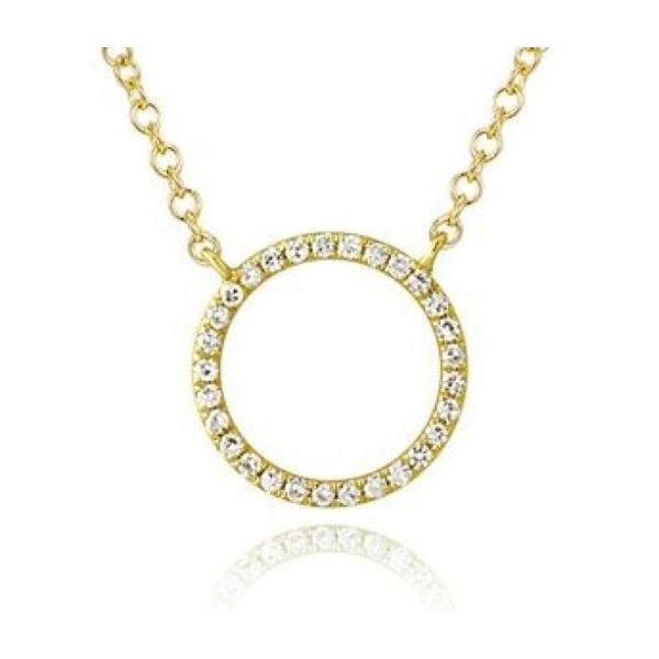 This necklace is perfect for any special occasion. It is a top seller for an anniversary gift! This 18 inch yellow gold chain